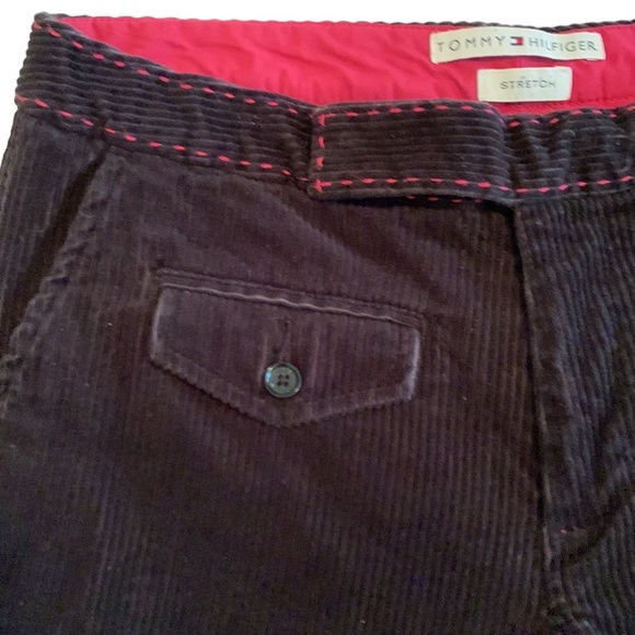 VINTAGE Tommy Hilfiger Stretch Corduroy Pants - Size 6 - Picture 3 of 10